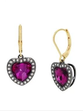 Kurt Geiger London Halo Heart Drop Earrings